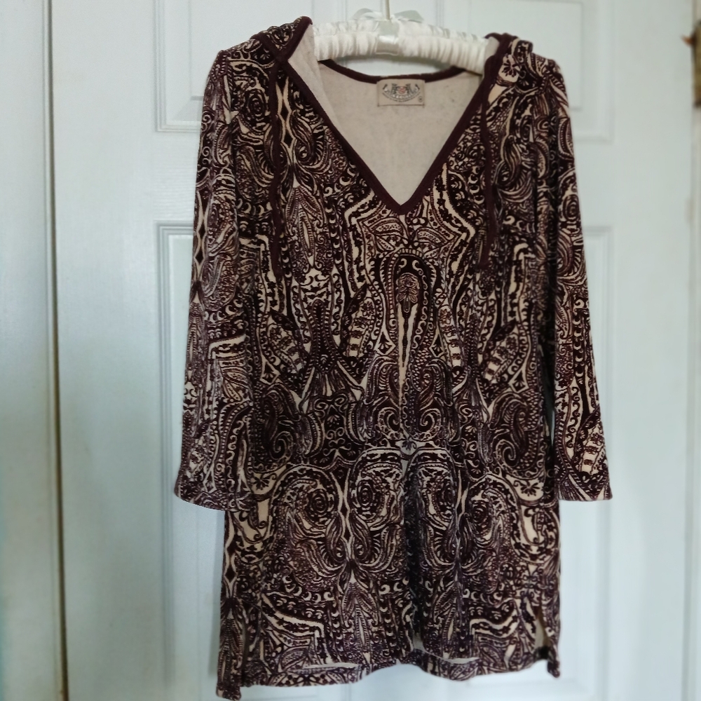 Boho Juicy Couture Y2K hooded shirt